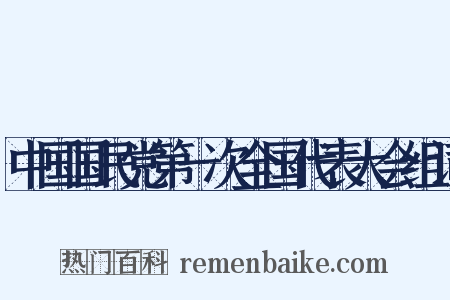 中国国民党第一次全国代表大会组词是什么意思的图片